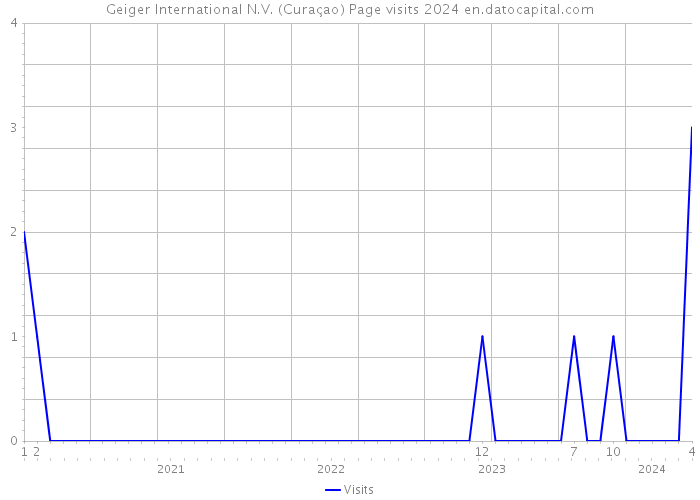 Geiger International N.V. (Curaçao) Page visits 2024 