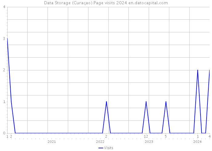 Data Storage (Curaçao) Page visits 2024 