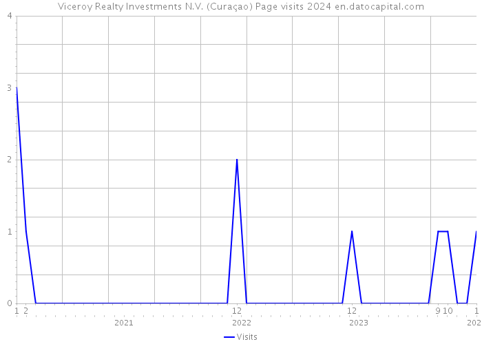 Viceroy Realty Investments N.V. (Curaçao) Page visits 2024 