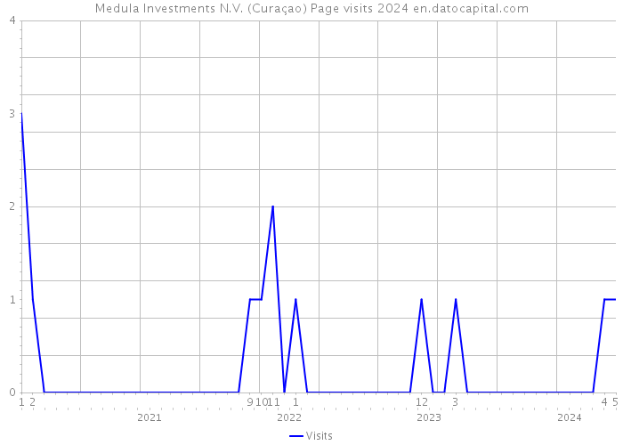 Medula Investments N.V. (Curaçao) Page visits 2024 