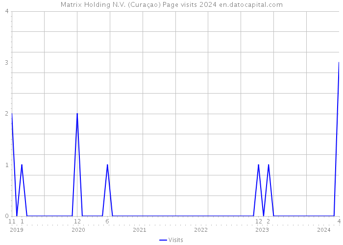 Matrix Holding N.V. (Curaçao) Page visits 2024 
