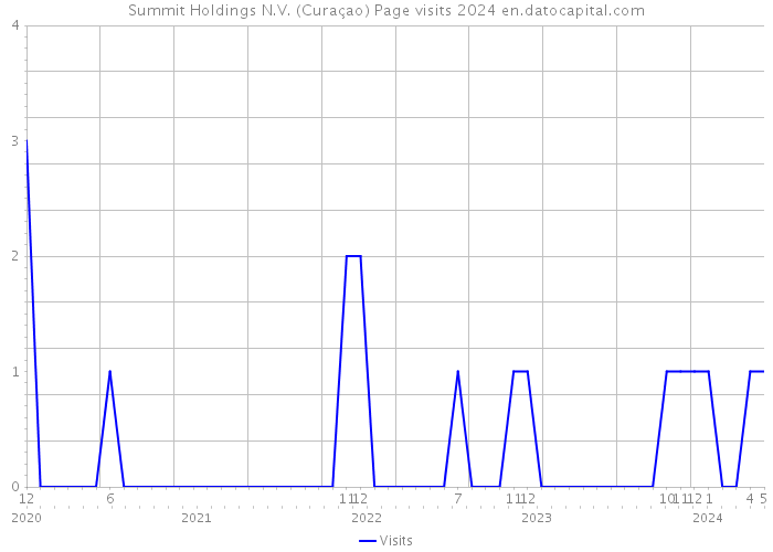 Summit Holdings N.V. (Curaçao) Page visits 2024 