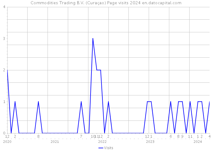 Commodities Trading B.V. (Curaçao) Page visits 2024 