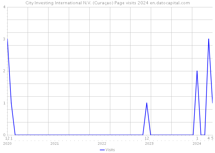 City Investing International N.V. (Curaçao) Page visits 2024 