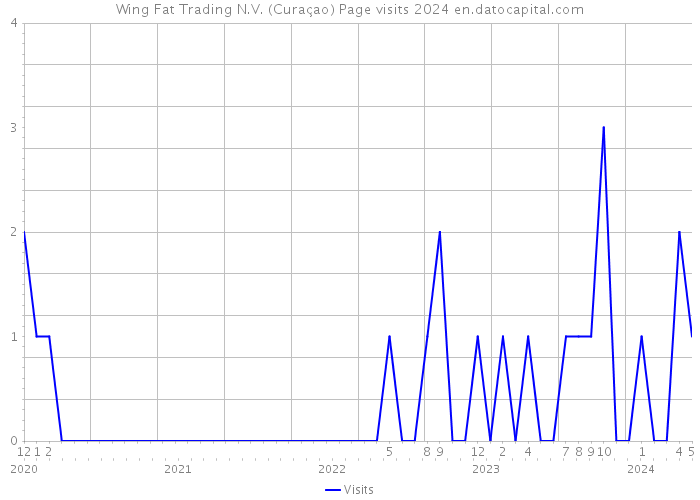 Wing Fat Trading N.V. (Curaçao) Page visits 2024 