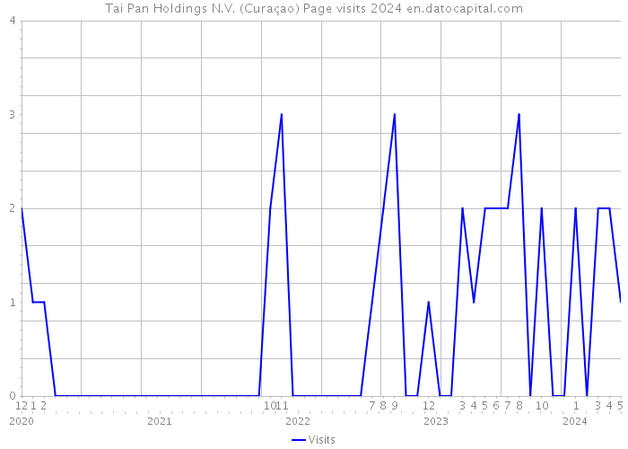 Tai Pan Holdings N.V. (Curaçao) Page visits 2024 