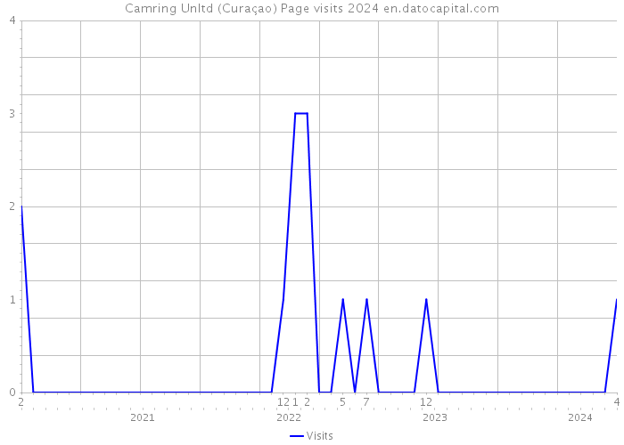 Camring Unltd (Curaçao) Page visits 2024 