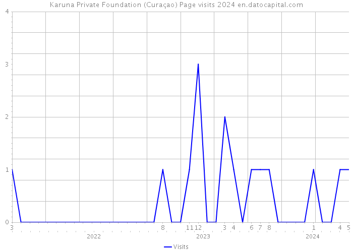 Karuna Private Foundation (Curaçao) Page visits 2024 