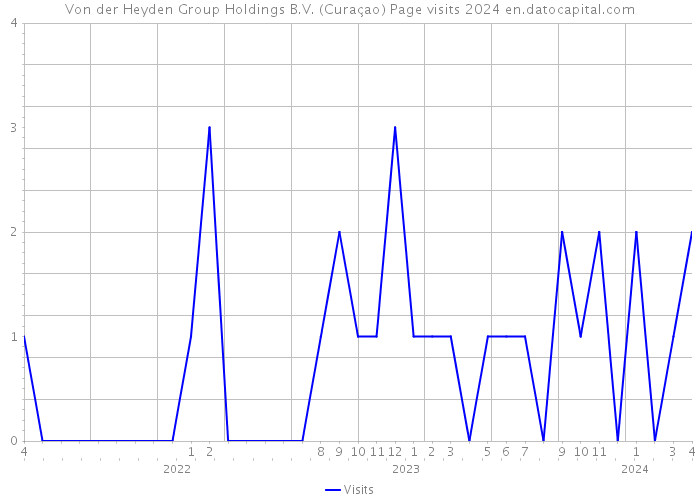 Von der Heyden Group Holdings B.V. (Curaçao) Page visits 2024 