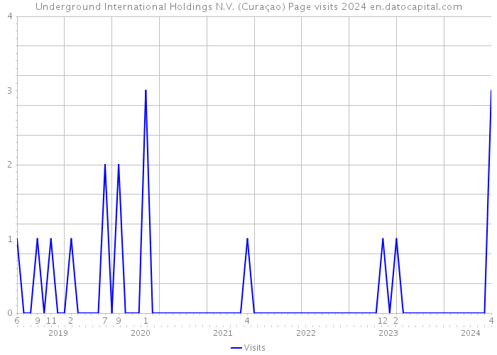 Underground International Holdings N.V. (Curaçao) Page visits 2024 