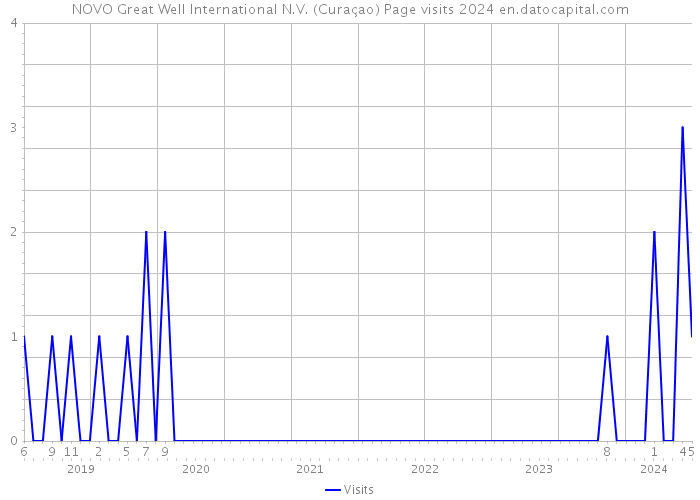 NOVO Great Well International N.V. (Curaçao) Page visits 2024 