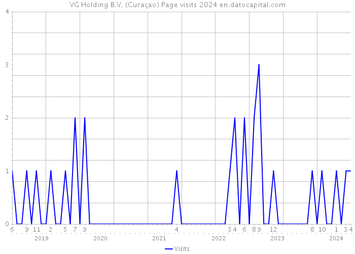 VG Holding B.V. (Curaçao) Page visits 2024 
