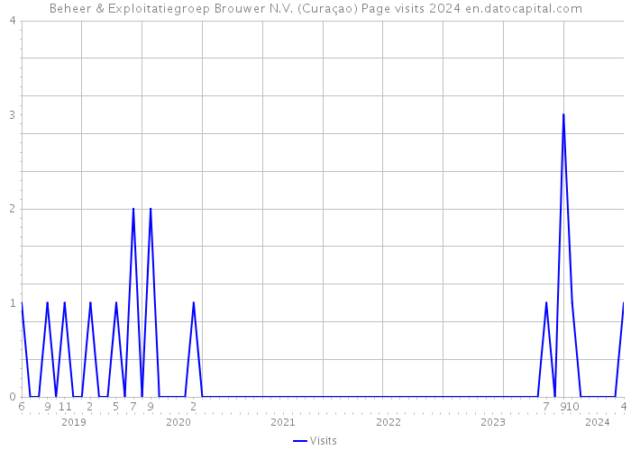 Beheer & Exploitatiegroep Brouwer N.V. (Curaçao) Page visits 2024 