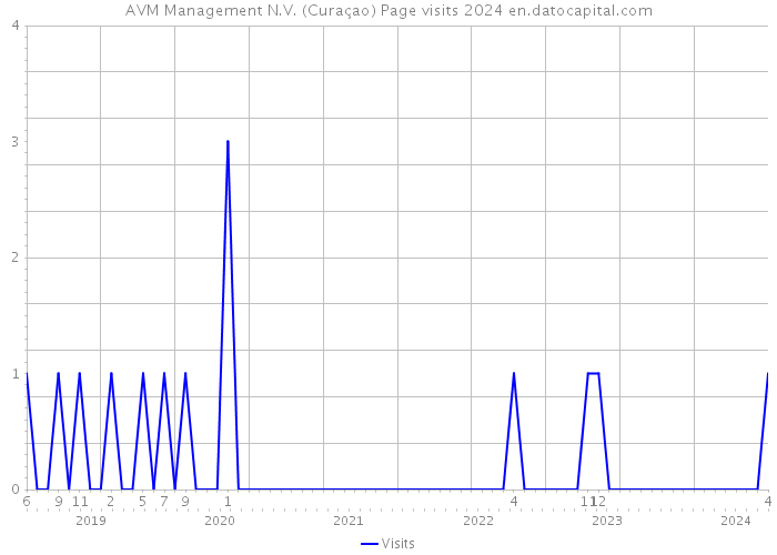 AVM Management N.V. (Curaçao) Page visits 2024 