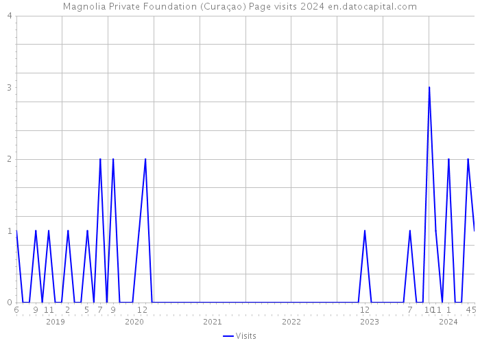 Magnolia Private Foundation (Curaçao) Page visits 2024 
