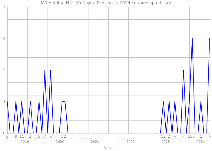MR Holding N.V. (Curaçao) Page visits 2024 