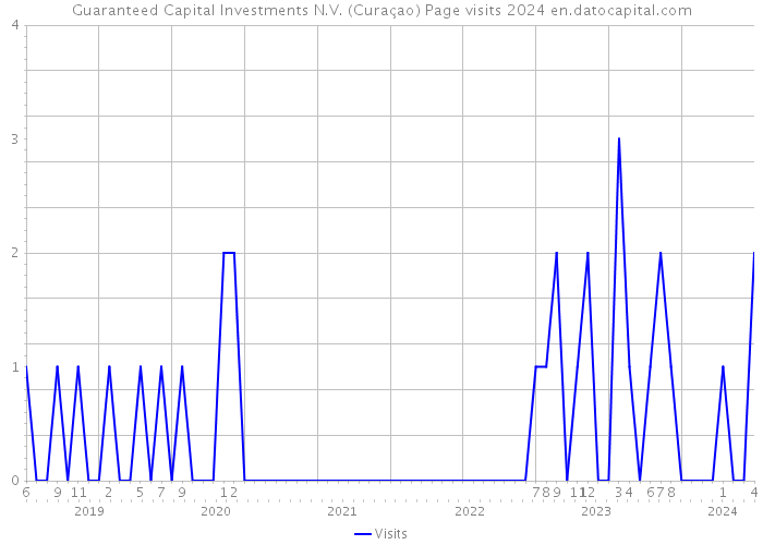 Guaranteed Capital Investments N.V. (Curaçao) Page visits 2024 