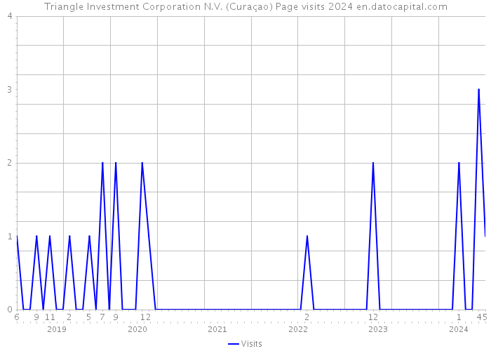 Triangle Investment Corporation N.V. (Curaçao) Page visits 2024 