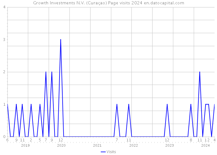 Growth Investments N.V. (Curaçao) Page visits 2024 