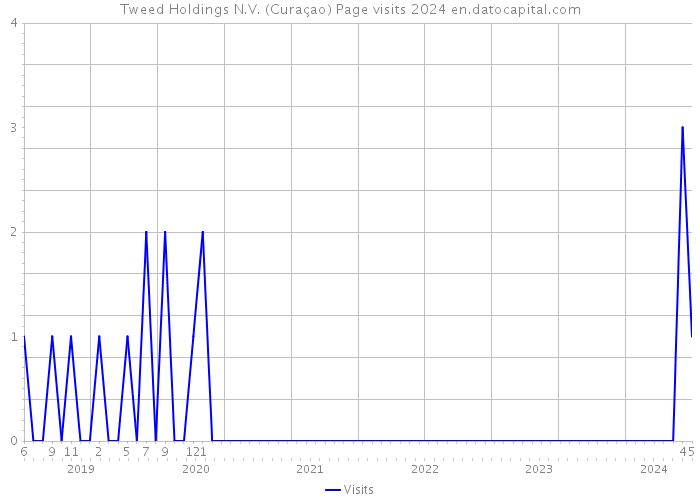 Tweed Holdings N.V. (Curaçao) Page visits 2024 
