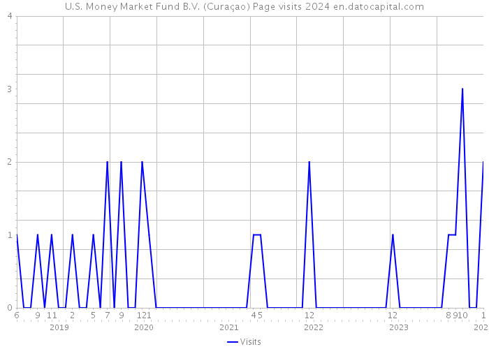 U.S. Money Market Fund B.V. (Curaçao) Page visits 2024 