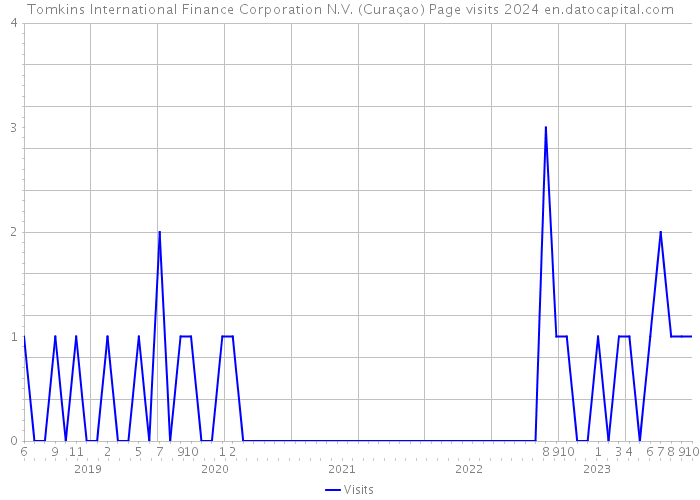 Tomkins International Finance Corporation N.V. (Curaçao) Page visits 2024 