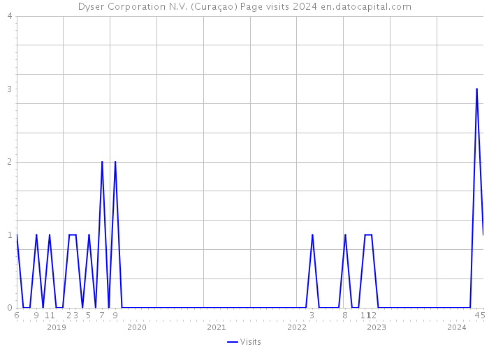 Dyser Corporation N.V. (Curaçao) Page visits 2024 