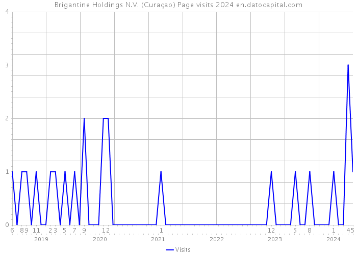 Brigantine Holdings N.V. (Curaçao) Page visits 2024 