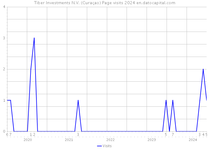 Tiber Investments N.V. (Curaçao) Page visits 2024 