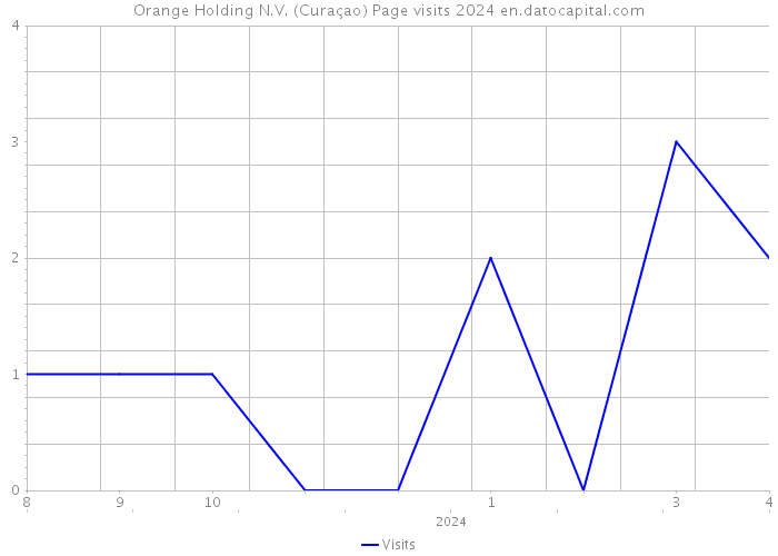 Orange Holding N.V. (Curaçao) Page visits 2024 