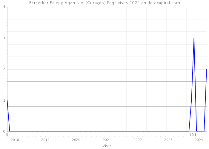 Berserker Beleggingen N.V. (Curaçao) Page visits 2024 