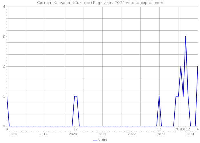 Carmen Kapsalon (Curaçao) Page visits 2024 