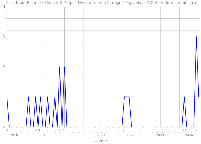 Caribbean Business Centre & Project Development (Curaçao) Page visits 2024 