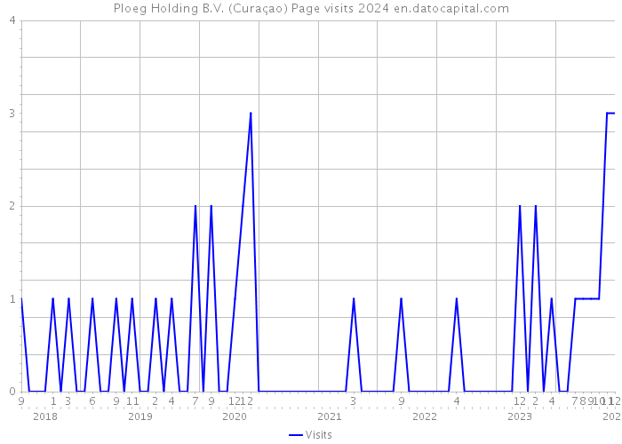 Ploeg Holding B.V. (Curaçao) Page visits 2024 