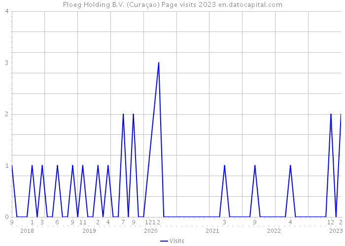 Ploeg Holding B.V. (Curaçao) Page visits 2023 