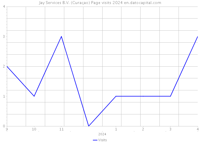 Jay Services B.V. (Curaçao) Page visits 2024 