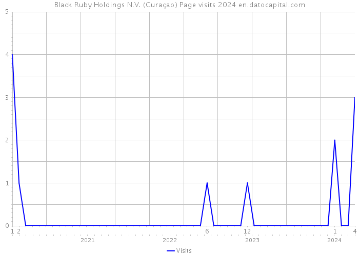 Black Ruby Holdings N.V. (Curaçao) Page visits 2024 