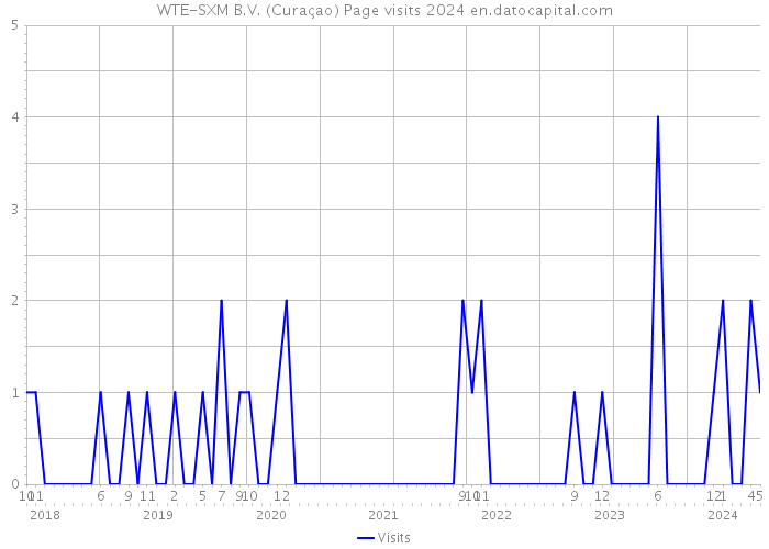 WTE-SXM B.V. (Curaçao) Page visits 2024 