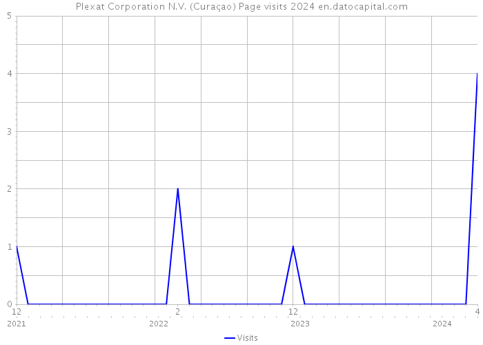 Plexat Corporation N.V. (Curaçao) Page visits 2024 