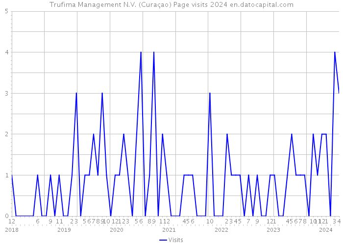 Trufima Management N.V. (Curaçao) Page visits 2024 