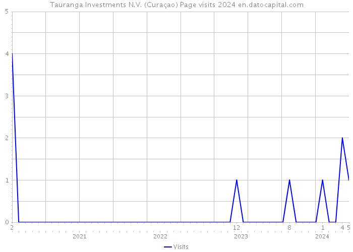 Tauranga Investments N.V. (Curaçao) Page visits 2024 