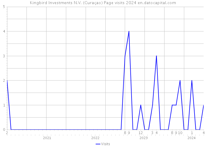 Kingbird Investments N.V. (Curaçao) Page visits 2024 