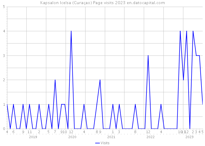 Kapsalon Icelsa (Curaçao) Page visits 2023 
