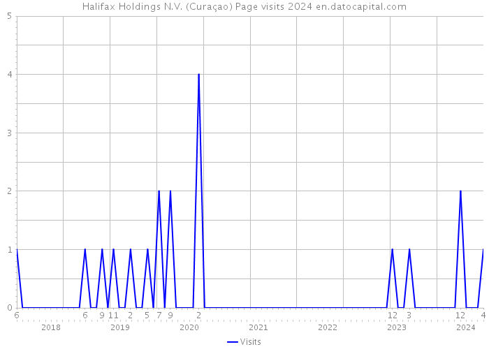 Halifax Holdings N.V. (Curaçao) Page visits 2024 