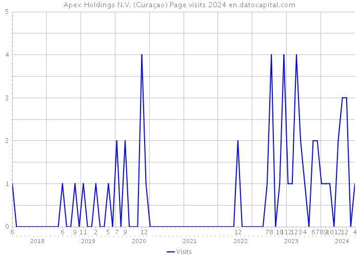 Apex Holdings N.V. (Curaçao) Page visits 2024 