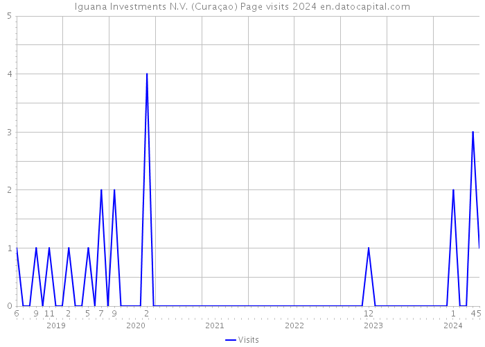 Iguana Investments N.V. (Curaçao) Page visits 2024 