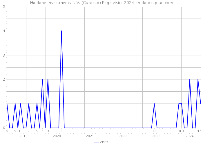 Haldane Investments N.V. (Curaçao) Page visits 2024 