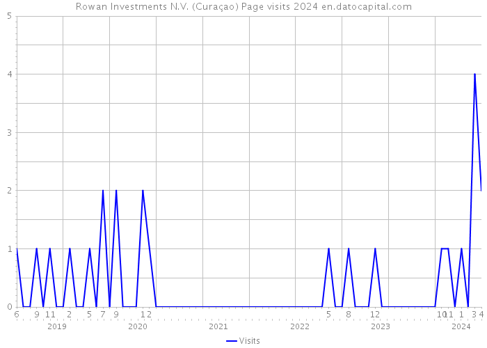 Rowan Investments N.V. (Curaçao) Page visits 2024 