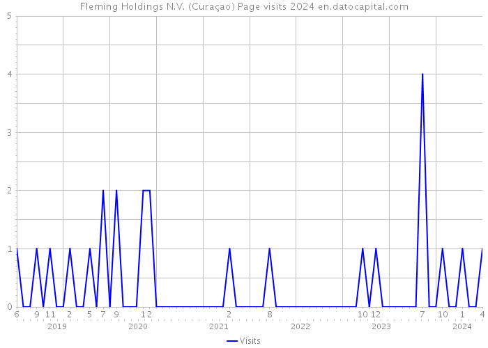 Fleming Holdings N.V. (Curaçao) Page visits 2024 