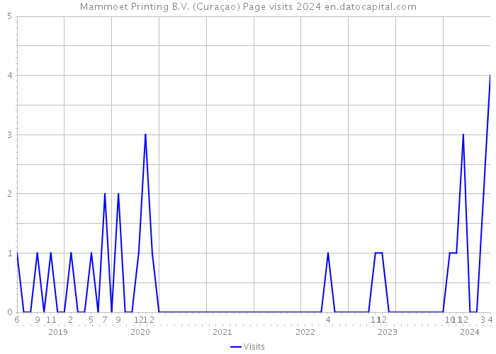 Mammoet Printing B.V. (Curaçao) Page visits 2024 